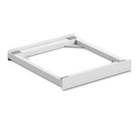 Meliconi Base Torre Basic L60, Kit de Superposition Universel pour Lave-Linge/sèche-Linge, Support pré-assemblé, Sangle de sécurité 6m avec Boucle métallique, capacité 250 kg, Blanc