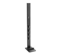 Meliconi Cleaning Tower, Support au Sol pour aspirateurs Dyson, Peut contenir jusqu'à 8 Accessoires, Cache Les câbles, Noir
