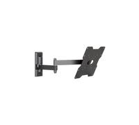 Meliconi CME EDR200 - Support mural avec double bras inclinable, pour TV à écran plat de 26" à 40". VESA 75-100-200. Couleur Noir.