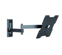 Meliconi CME EDR200 Professional Support TV pré-monté avec Double Bras inclinable pour TV 26" - 40", Charge Max. 17 kg, Vesa 50 x 50-75 x 75-100 x 100-200 x 200-200 x 100-100 x 200 mm, Noir