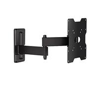 Meliconi CME EDR200 - Support mural avec double bras inclinable, pour TV à écran plat de 26" à 40". VESA 75-100-200. Couleur Noir.