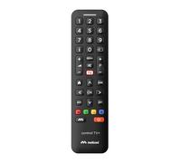 Meliconi ControlTV+ 808035 Télécommande TV universelle noire compatible avec plus de 50000 modèles