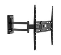 Meliconi EDR-400 Support Mural triple rotation CME pour TV 40 à 65'' | Support TV 40” à 55”, VESA 200-300-400, Charge 25 kg, Chevilles Fischer, Made in Italy, Noir