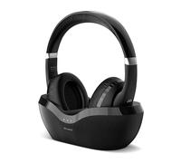 Meliconi Casque TV Bluetooth HP Flash Base sans fil station d'accueil autonomie 75h portée 10m Noir