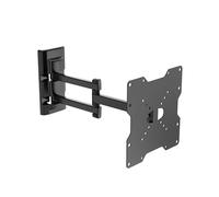 Meliconi FLATSTYLE FDR200 Support TV Mural à Double Rotation, Support pour TV à écran Plat de 26" à 45", Support VESA 50-75-100-200, portée 25 kg, Noir