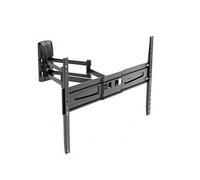 Meliconi FLATSTYLE FDRP600, support TV mural à double bras et double inclinaison, support pour TV à écran plat de 40" à 82", support VESA 300-400-600x400, portée 45 kg, fabriqué en Italie, noir