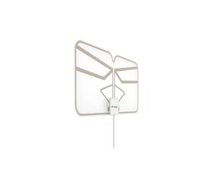 Meliconi Flexi, Antenne TV Intérieure Amplifiée et Flexible, Portée 30 km | DVB-T2 HEVC, DVB-T HD, DAB+, Filtre LTE/5G, alimentation USB, ultra fine et pliable pour maison et camping-car