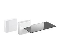 MELICONI GHOST CUBE SHELF Systeme de gestion des câbles - 1 cube et 1 étagere - Poids max : 3 Kg - Blanc