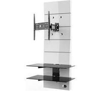 Meliconi Meuble Tv Support Orientable 32 A 63 81-160 Cm - Jusqua 30 Kg - Blanc Blanc G