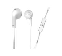 Meliconi MySound Speak FLAT - Écouteurs avec micro - embout auriculaire - filaire - jack 3,5mm - blanc