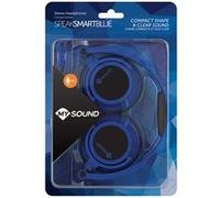 Meliconi MySound Speak SMART FLUO - Écouteurs avec micro - circum-aural - filaire - jack 3,5mm - bleu Bleu G