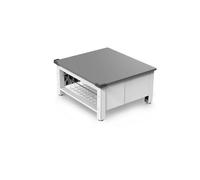 Meliconi - Réhausseur universel BASE SPACE BASKET pour appareil électroménager - H30cm - Panier coulissant - Hauteur réglable