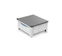 Meliconi Réhausseur universel BASE SPACE EXTRA H30 cm hauteur réglable Tiroir coulissant 28L Blanc