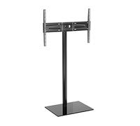 Meliconi STAND 600 FLOOR Support TV sur pied avec colonne en aluminium résistante,pour orienter le téléviseur à l'horizontale ou à la verticale, de 50" à 82" pouces,VESA 200-300-400-600 Made in Italy