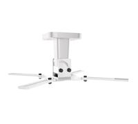 Meliconi - Support Plafond Blanc Pro 100 pour vidéoprojecteur - Rotation à 360° - Inclinaison à 45° - Poids Maximum supporté : 15kg