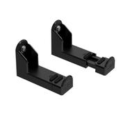 Meliconi Support Soundbar Wall, Mural, Universel, Convient également pour cloison sèche, Passe-câble, 10 kg, fabriqué en Italie, Fischer Inclusi, Anti-Vibration, Noir