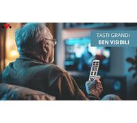 Meliconi - Télécommande Universelle PRATICO 2+ pour 1 TV et 1 décodeur TNT ou Sat - 100% Fonctions d'origine - Corps en Gomme