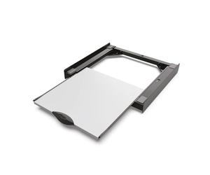 Meliconi, Torre Dark Cadre universel pour sèche-linge FSC®, étagère en bois extensible en bois certifié FSC pré-assemblé, charge maximale 250 kg, fabriqué en Italie, noir