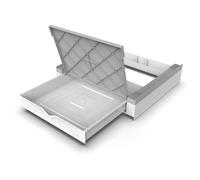 Meliconi Torre Duo, Kit Superposition Lave-linge Sèche-linge 2 en 1 | Prémonté, avec Tablette d’appui et Compartiment de rangement, Sangle de Sécurité incluse, Capacité 250kg, Made in Italy