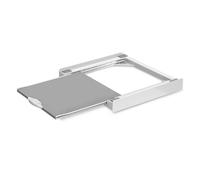 Meliconi Torre Evo L60, Kit de Superposition Lave-Linge Sèche-Linge | Avec Tablette coulissante en Bois, Support Prémonté, Sangle de Sécurité incluse, Capacité 250 kg, Blanc, Made in Italy