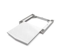 Meliconi Torre Quick, Kit de Superposition Lave-linge Sèche-linge | Fabriqué avec 30 % de Plastique Recyclé, Tablette extractible Gain de place, avec Sangle de Sécurité, 250 kg, Made in Italy