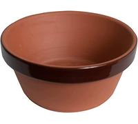 Meliflor Pot pré-bonsaï diamètre 20,5 cm et 8,8 cm de Hauteur (2 unités) Fabriqué en Espagne artisanalement de Style Japonais avec Terre Cuite Non émaillée. Haut Drainage