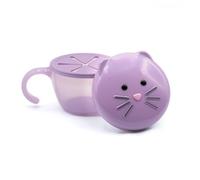 melii AnimalSnack Récipient avec piège à doigts, chat, pour tout-petits, enfants et adultes
