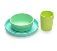 Melii Feeding Set ensemble de table Mint, Blue, Lime