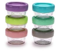 Melii Glass Food Container boîte de rangement pour aliments 6x59 ml