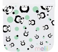 Melii Sachets réutilisables pour snacks 4 pièces Panda et ourson