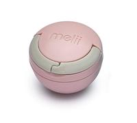 melii Tétine Pod - Boîte de rangement pour tétine grise et rose avec mousqueton