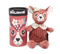 LES DEGLINGOS - Peluche petit Simply + boîte cadeau - Melimelos la biche - Dès la naissance - 22cm - terracotta