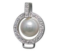 MELINA Charms Pendentif Carrier Argent 925 perles zircon