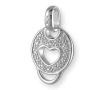 MELINA Charms Pendentif Carrier Argent 925 zircon