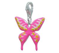 MELINA Charms Pendentif "Papillon" Argent 925 Emaille