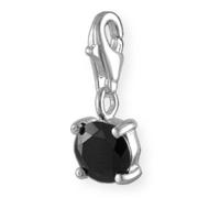 MELINA Charms Pendentif "zircon noire" Argent 925