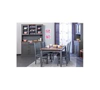 MELINA - Ensemble Séjour avec Table 160cm + 2 Vaisseliers - Altobuy Gris