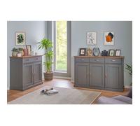 MELINA - Pack Séjour 2 Buffets de Rangement en Pin Massif