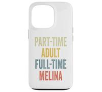 Melina Personalized Retro Girls Part-Time Melina Name Coque pour iPhone 13 Pro