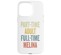 Melina Personalized Retro Girls Part-Time Melina Name Coque pour iPhone 15 Pro Max