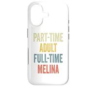 Melina Personalized Retro Girls Part-Time Melina Name Coque pour iPhone 17