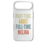Melina Personalized Retro Girls Part-Time Melina Name Coque pour iPhone Air