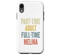 Melina Personalized Retro Girls Part-Time Melina Name Coque pour iPhone XR