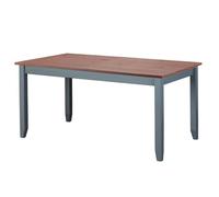 AltoBuy Melina - Table Repas Rectangulaire Coloris Gris et Naturel