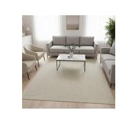 Melis Home - Tapis tissé Plat intérieur extérieur Motif Cadre Graphique résistant Facile Entretien - Dimension 120x170 cm, Couleur Cremè