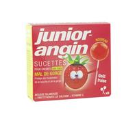 Melisana Pharma Sucettes Junior-angin GOUT FRAISE 8 Sucettes