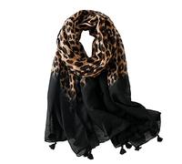 MELISION Echarpe longue imprimee leopard pour femme Echarpe de cou Chale Cadeau pour femme