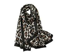 MELISION Echarpe longue imprimee leopard pour femme Echarpe de cou Chale Cadeau pour femme