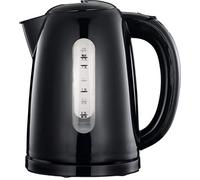 Melissa 16130301 bouilloire électrique 1,7 L - 2200 W - socle pivotant 360° - indicateur de niveau d’eau extérieur - noir