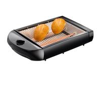 Grille-pain plat avec tiroir ramasse-miettes amovible,600 W 16140145 Noir